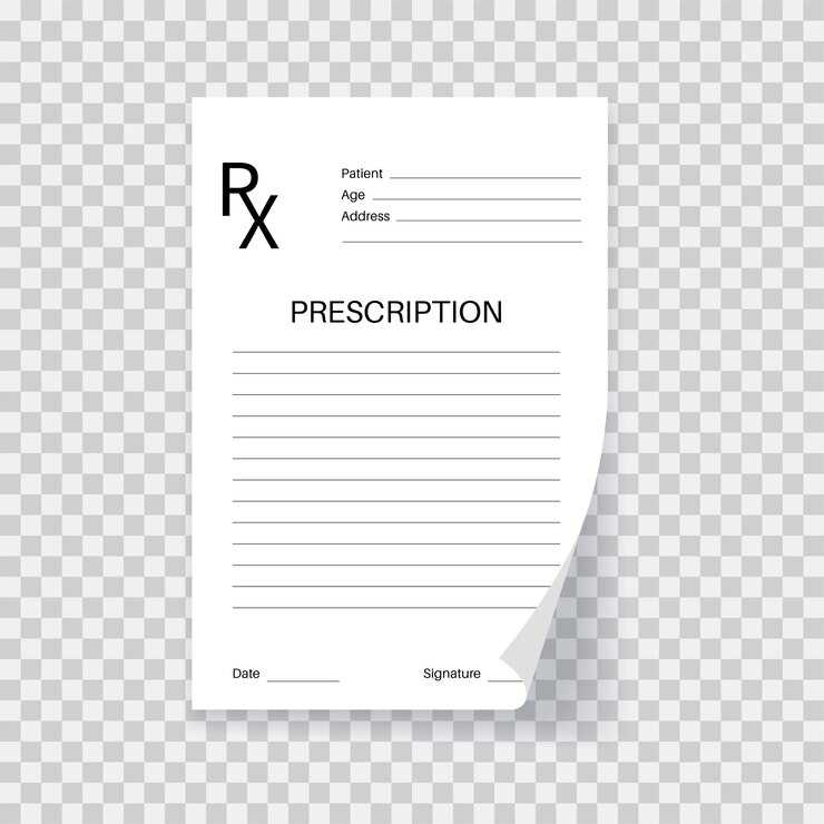 Vetor modelo de formulário rx