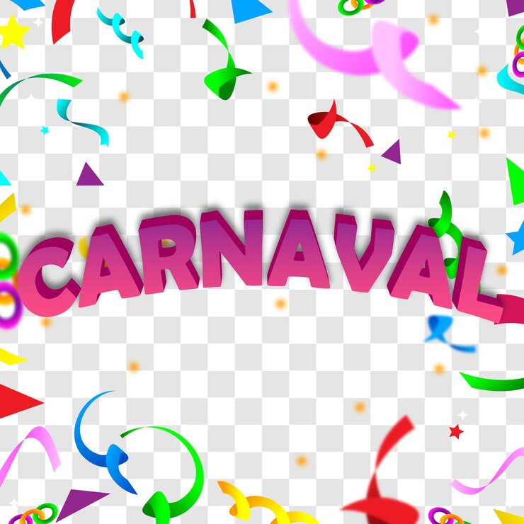 Vetor modelo de fundo de carnaval postagem de mídia social