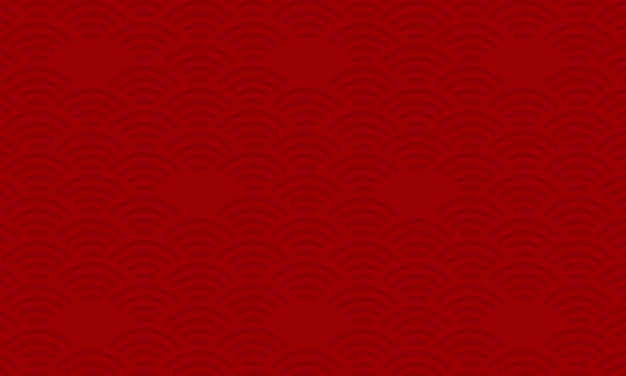 Vetor modelo de fundo vermelho com padrões de onda