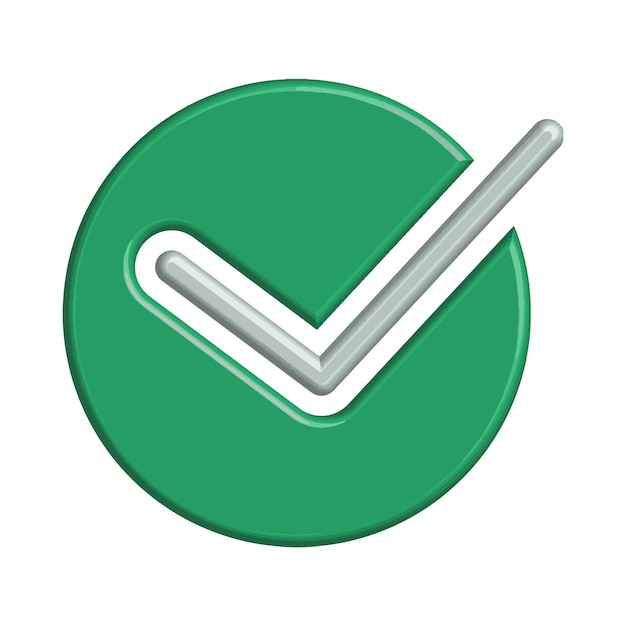 modelo de ícone de verificação
