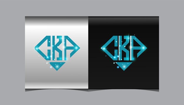 Modelo de ícone de vetor de design de logotipo moderno inicial CKA