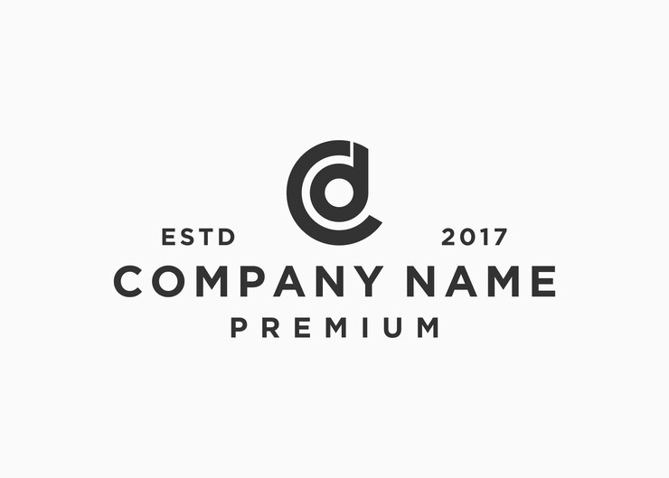 Vetor modelo de ilustração vetorial de design de logotipo de cd de carta