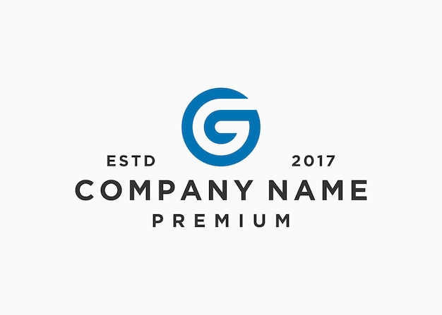 modelo de ilustração vetorial de design de logotipo de círculo letra g