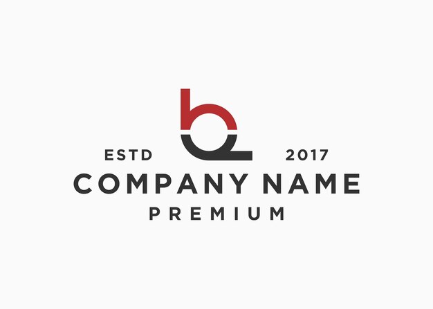 Vetor modelo de ilustração vetorial de design de logotipo de letra bq