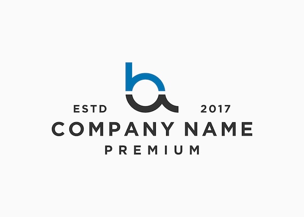 Vetor modelo de ilustração vetorial de design de logotipo de letra bq