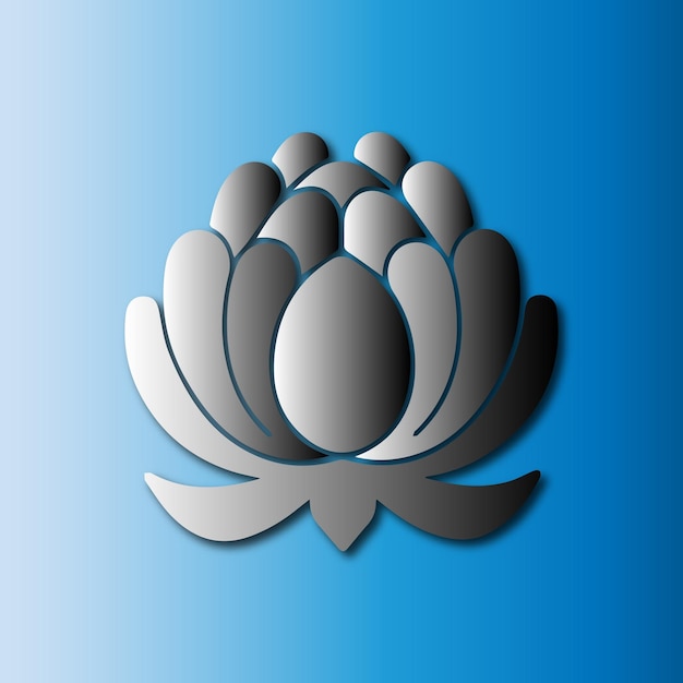 Modelo de ilustrador de logotipo de flor