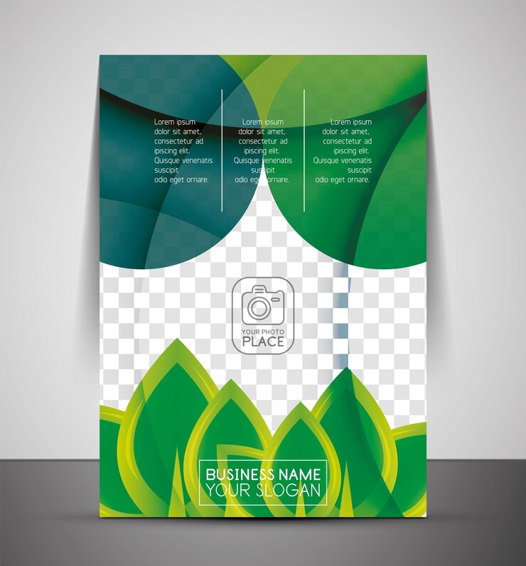 Vetor modelo de impressão corporativa de negócios de design verde