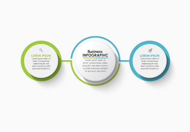 Modelo de infografia de apresentação empresarial