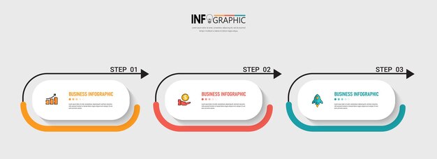 Modelo de infografia de apresentação empresarial