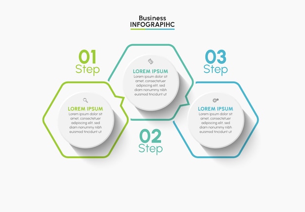 Modelo de infografia empresarial de apresentação