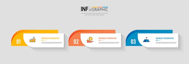 Modelo de infografia empresarial de apresentação