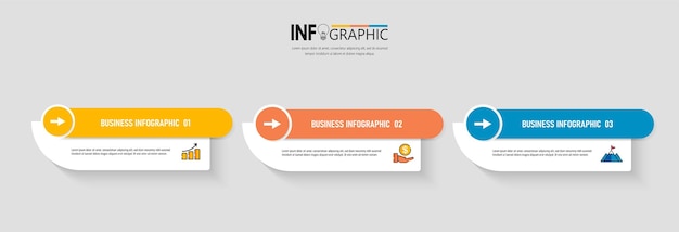 Modelo de infografia empresarial de apresentação