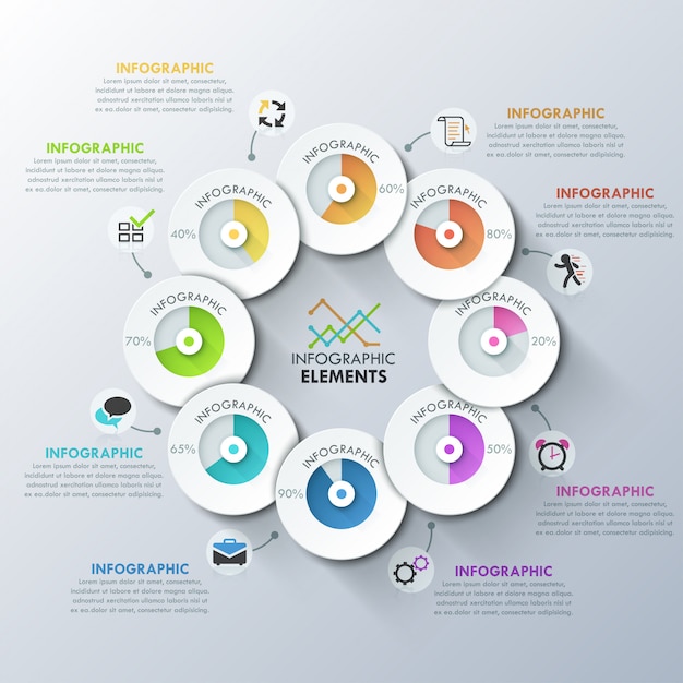 Modelo de infografia moderna