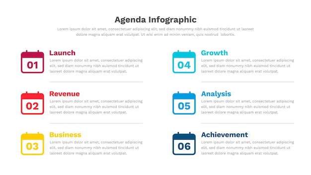 Modelo de infográfico Aganda