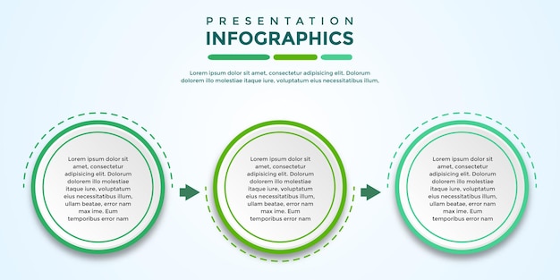 Modelo de infográfico de apresentação editável