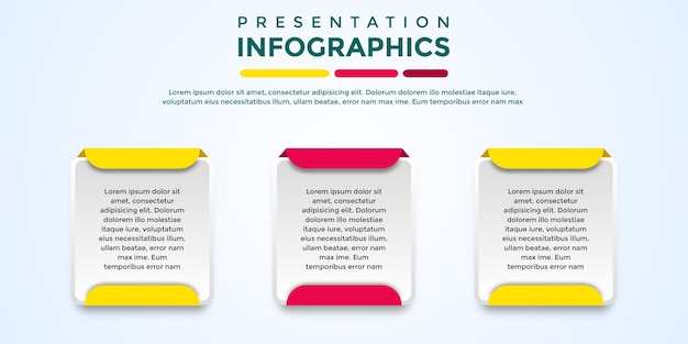 Modelo de infográfico de apresentação editável