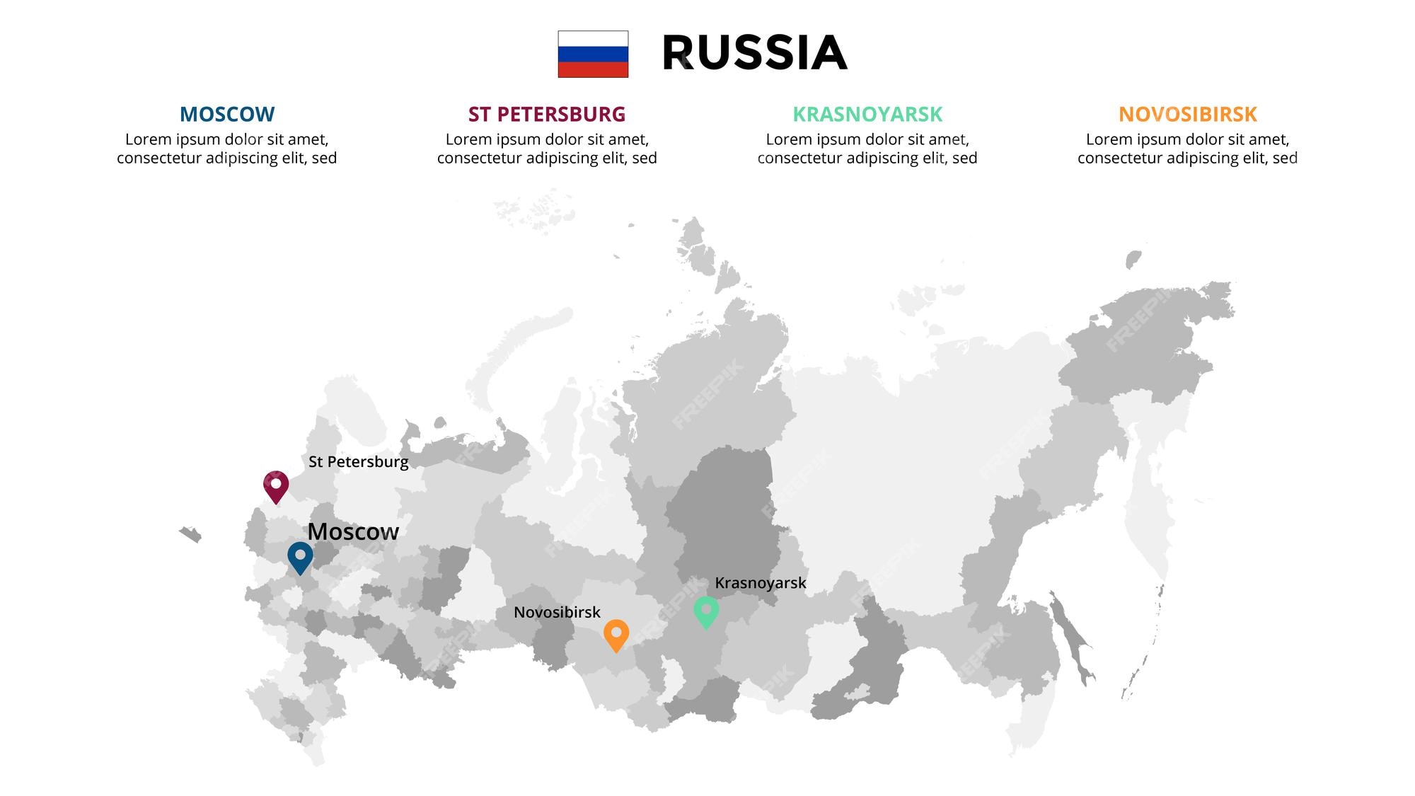 Mapa de Rússia ilustração do vetor. Ilustração de curso - 15089214