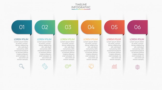 Modelo de infográfico de negócios de apresentação.