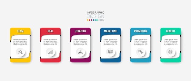 Modelo de infográfico de negócios ou marketing