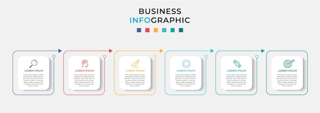 Modelo de infográfico de negócios