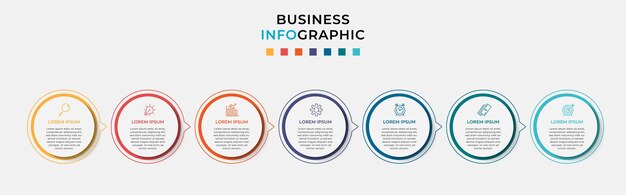 Modelo de infográfico de negócios