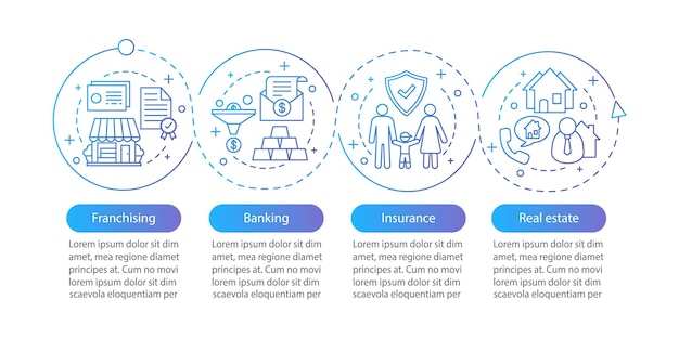 Modelo de infográfico de vetor de seguro