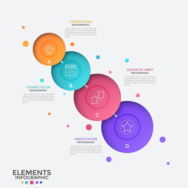 Modelo de infográfico moderno