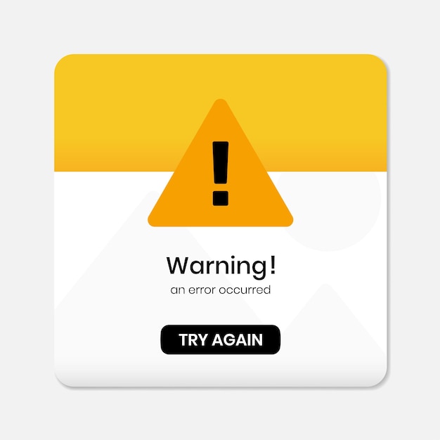 modelo de interface de utilizador de notificação de alerta pela Internet