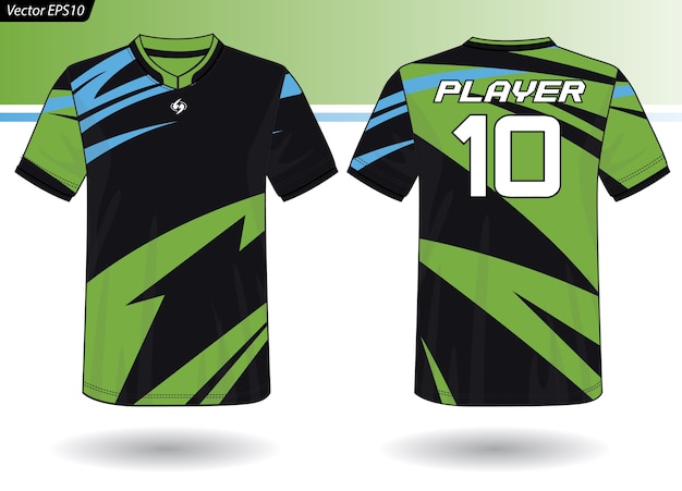 Modelo de jersey de esportes para uniformes de equipe