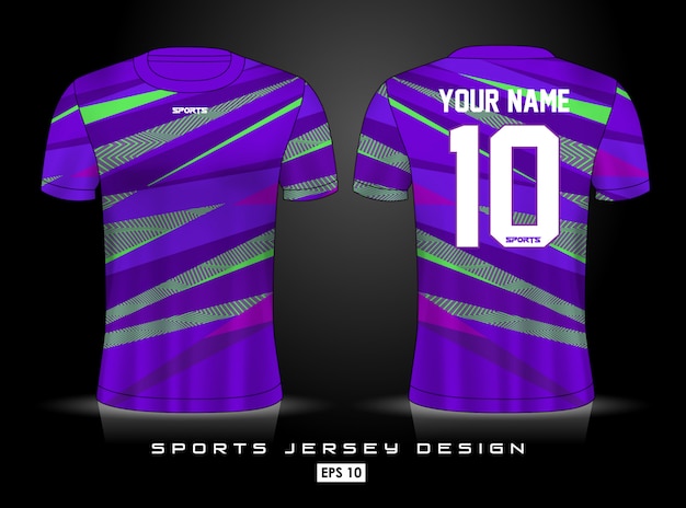 Vetor modelo de jersey de esportes