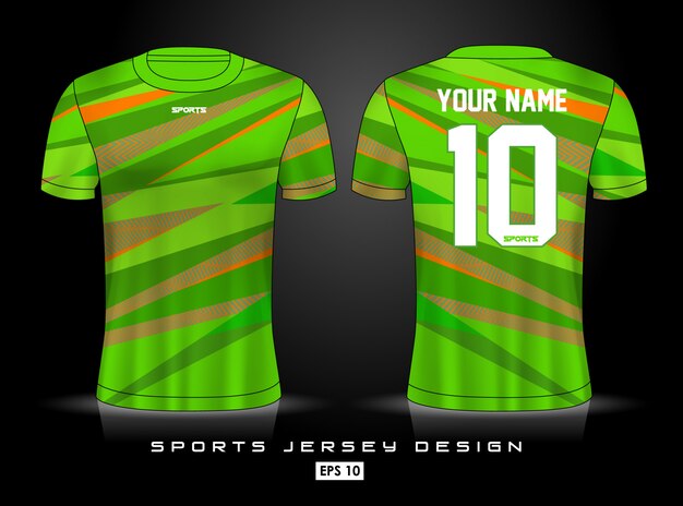 Vetor modelo de jersey de esportes