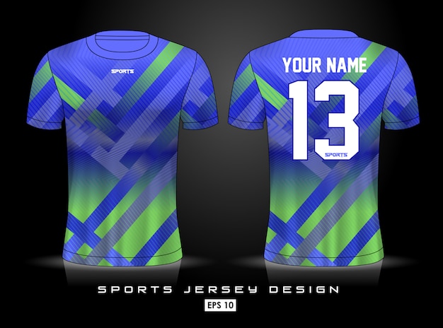 Vetor modelo de jersey de esportes