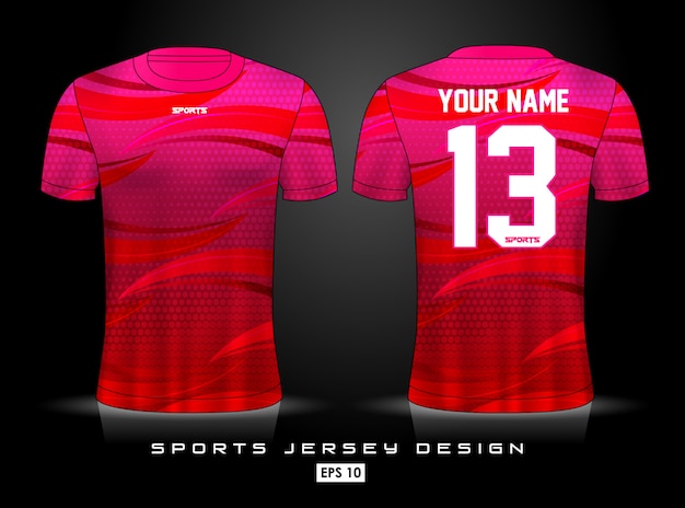 Vetor modelo de jersey de esportes