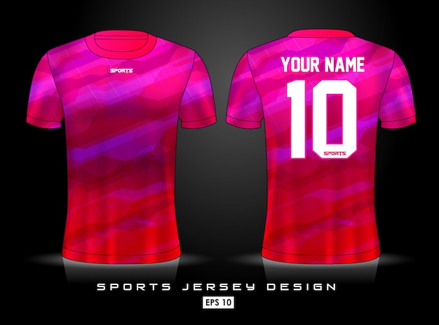 Vetor modelo de jersey de esportes