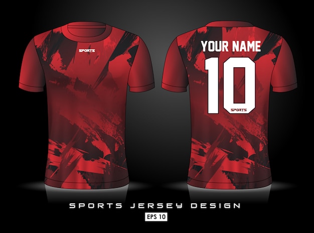 Modelo de jersey de esportes