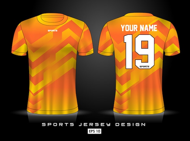 Vetor modelo de jersey de esportes