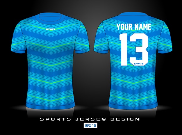 Vetor modelo de jersey de esportes