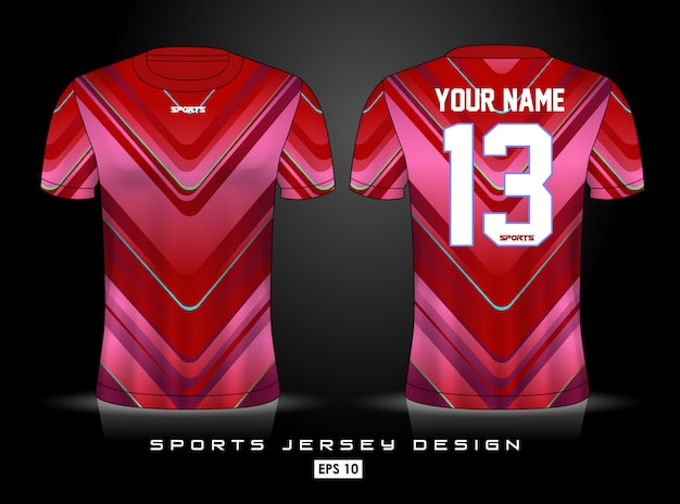 Vetor modelo de jersey de esportes