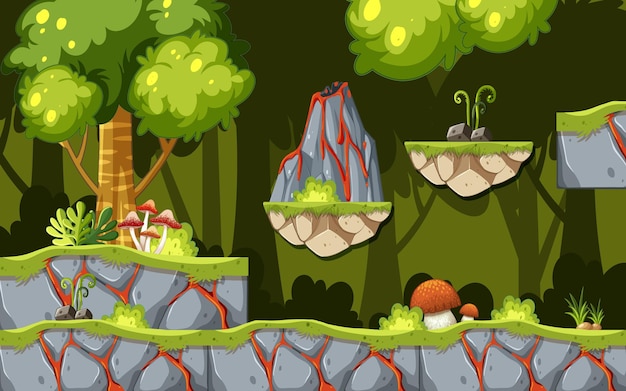 Modelo de Jogo Cena da Selva