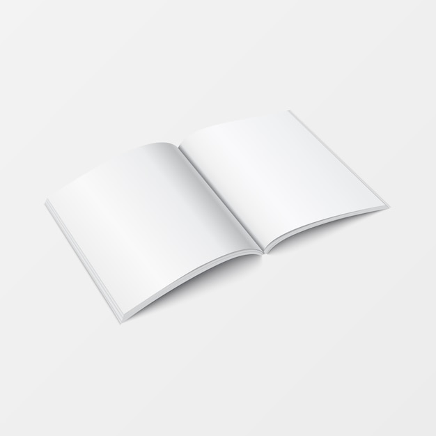Modelo de livro aberto de maquete 3D