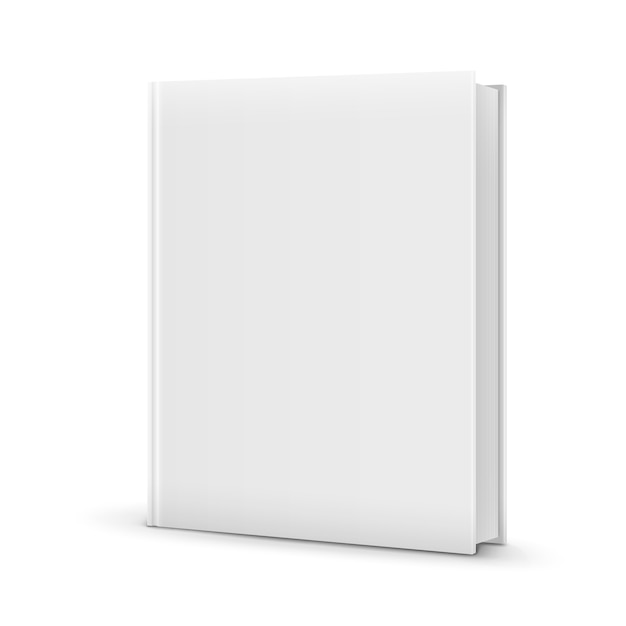 Modelo de livro em branco em branco