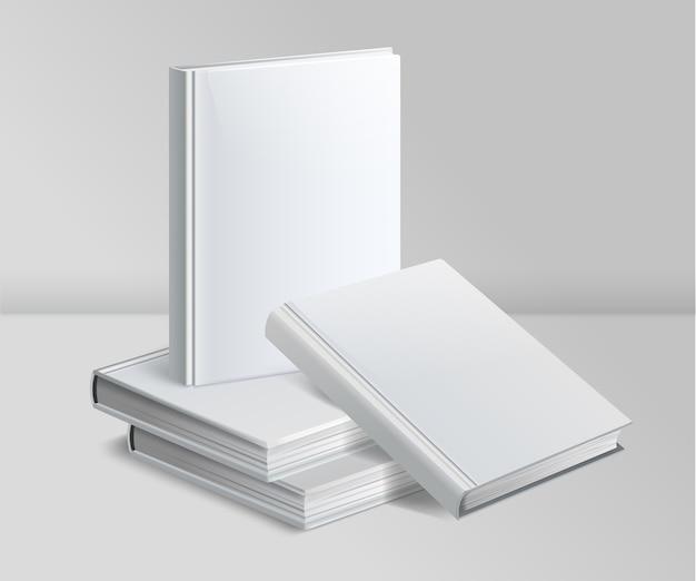 Modelo de livros em estilo realista