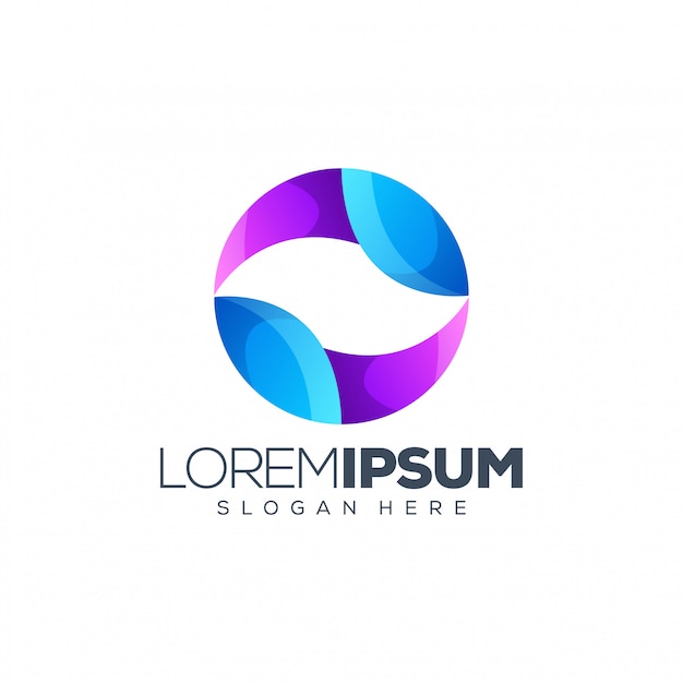 Modelo de logotipo colorido