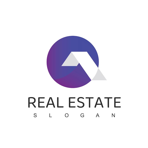 Modelo de logotipo da american house real estate