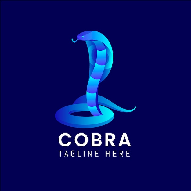 Modelo de logotipo da cobra criativa