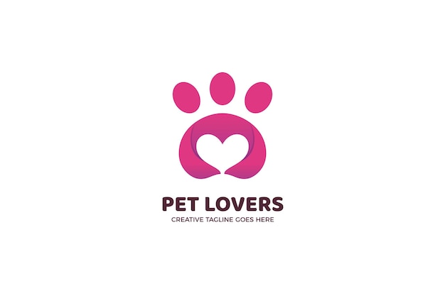 Modelo de logotipo da comunidade Pet Lover