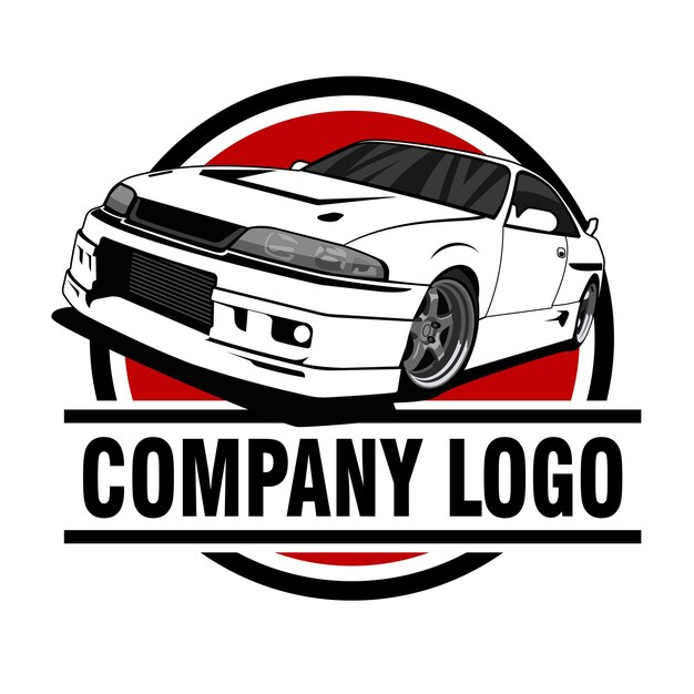 modelo de logotipo da empresa de ilustração de automóveis