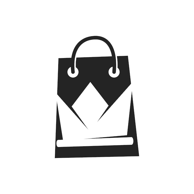 Modelo de logotipo da loja ilustração do ícone identidade da marca ilustração isolada e plana gráfico vetorial
