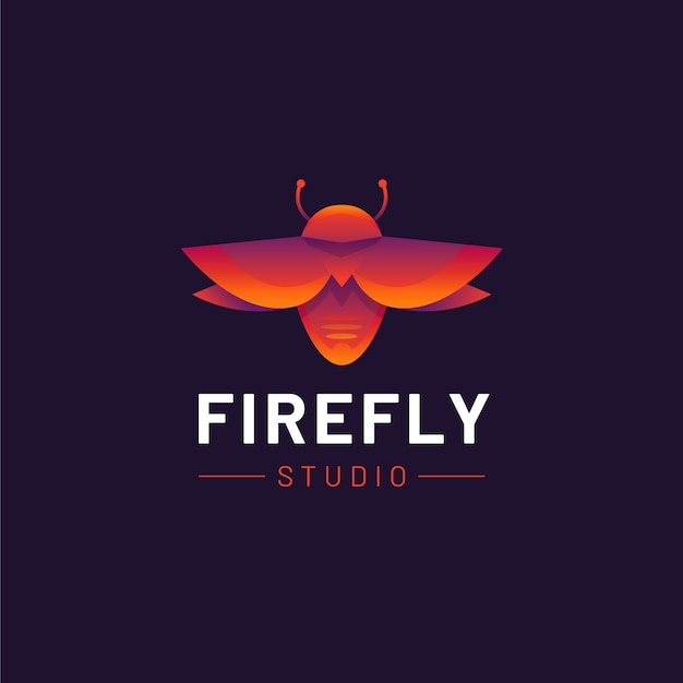 Vetor modelo de logotipo da marca firefly