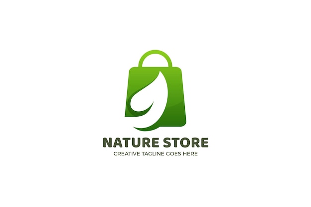 Modelo de logotipo da Organic Nature Shop